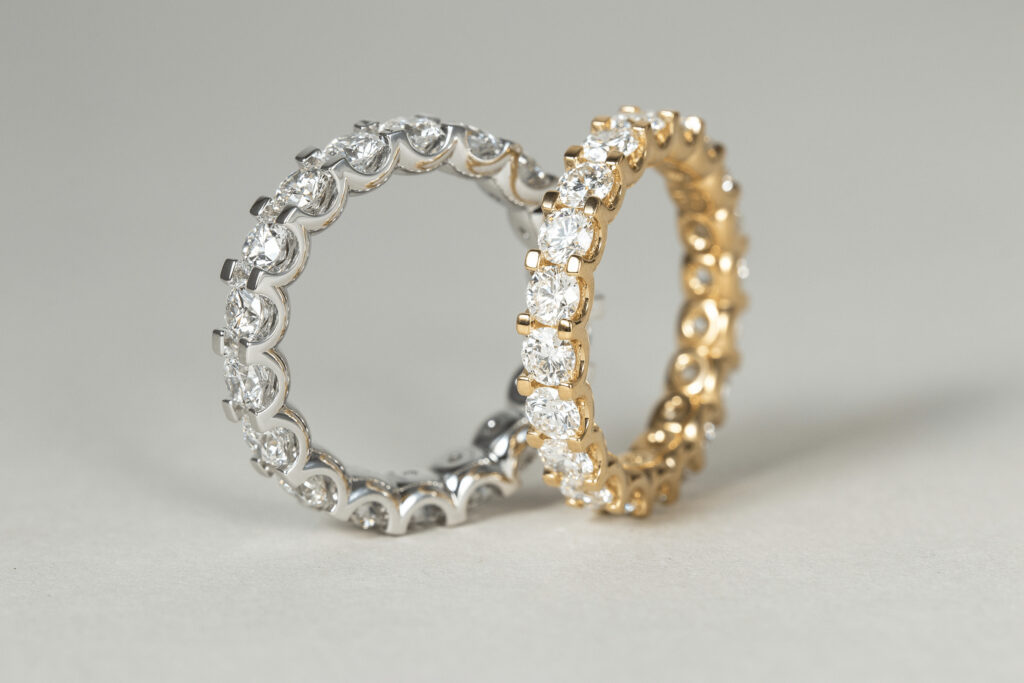 Memoire Ringe in Silber und Gold mit Diamanten veredelt