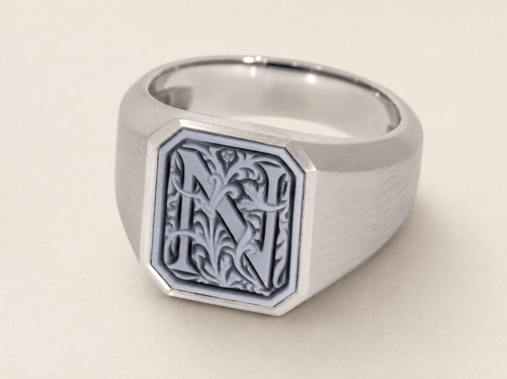 silberner Sigelring